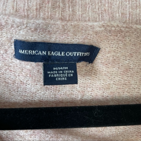 American Eagle Pink Fuzzy Sweater - Picture 5 of 11